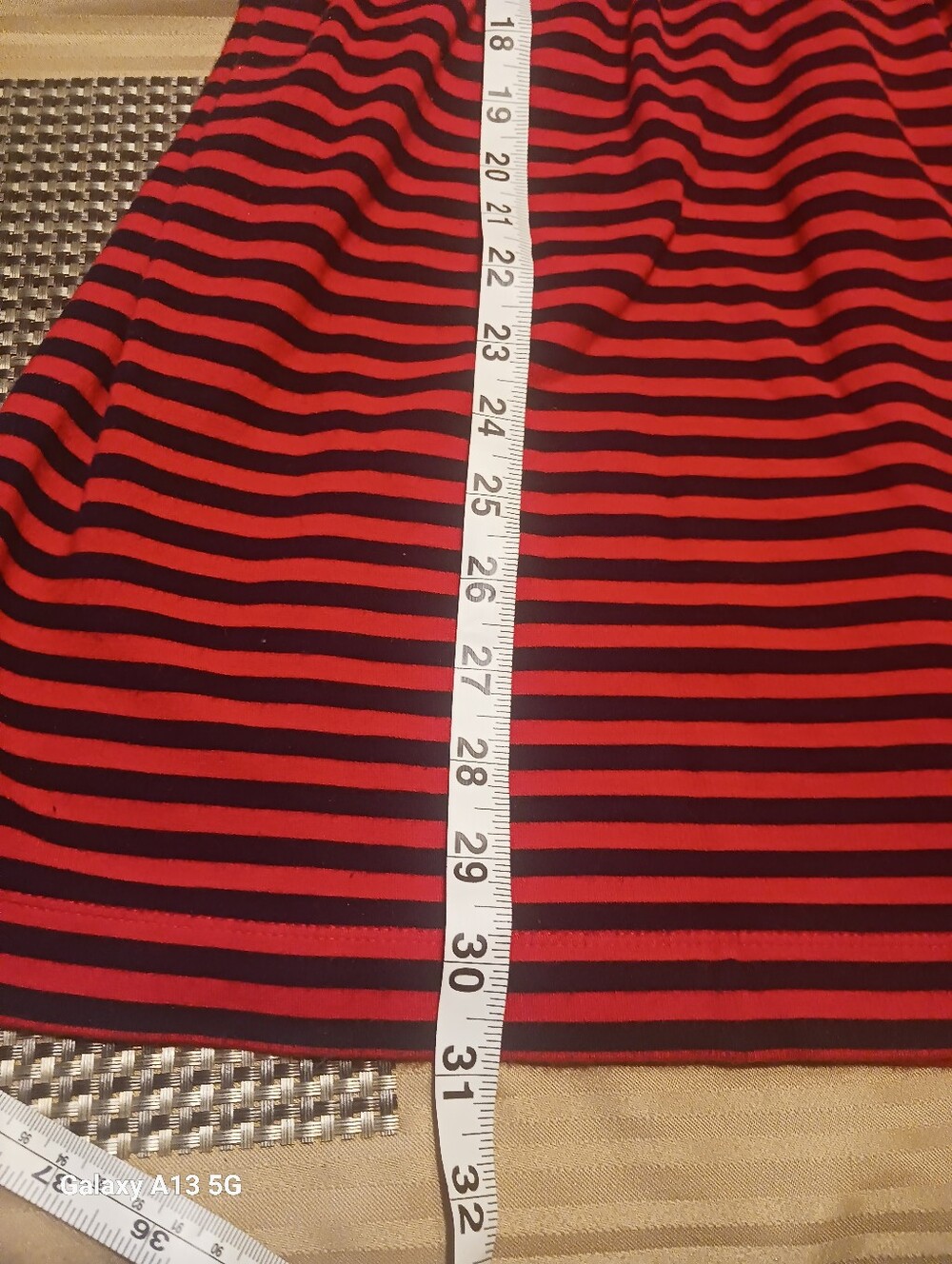 JCrew Redand Navy Strip Pocket Dress - Picture 5 of 8